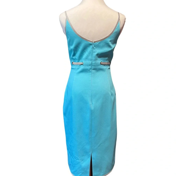 Donna Morgan Aqua Fitted Sheath Dress - Picture 6 of 7